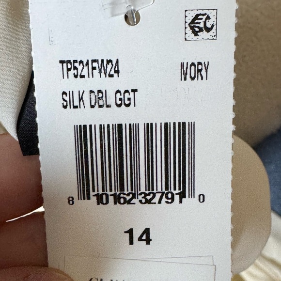 BRANDON MAXWELL The Ilana Layered 100% Silk Top in Ivory NWT - Picture 9 of 10